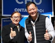 조성준 캐나다 온타리오주 노인복지 장관(왼쪽)과 조성훈 교통부 부장관