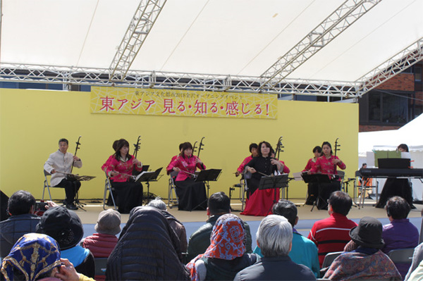 중국의 이호 연주 공연