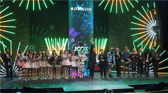<2018 JOOX Music Awards의 수상자들 - 사진 출처: Bearthai>