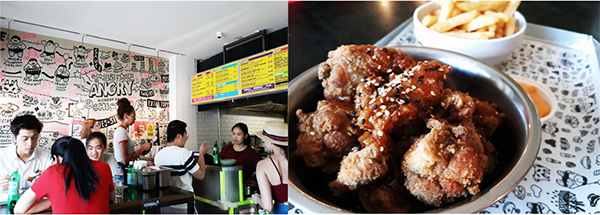 <독일 베를린에 위치한 한국식 치킨점 '앵그리치킨' - 출처 : 통신원 촬영>