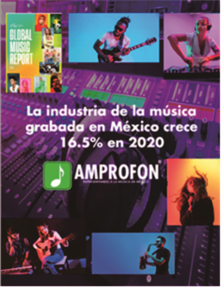 〈멕시코 음반 사업은 2020년 16.5% 증가했다.〉