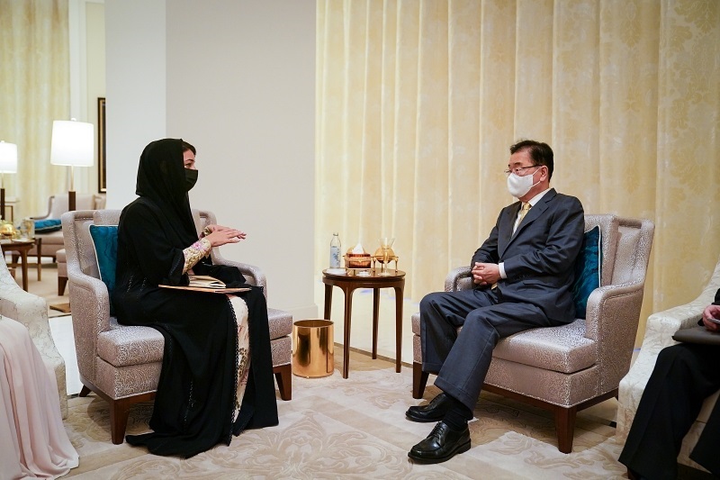'림 빈트 이브라힘 알 하쉬미(Reem bint Ibrahim Al Hashimy)' UAE 외교․국제협력부 특임장관 겸 두바이 엑스포 조직위원장과 면담