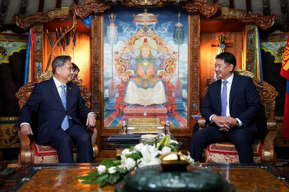 오흐나 후렐수흐(Ukhnaa KURELSUKH) 몽골 대통령을 예방