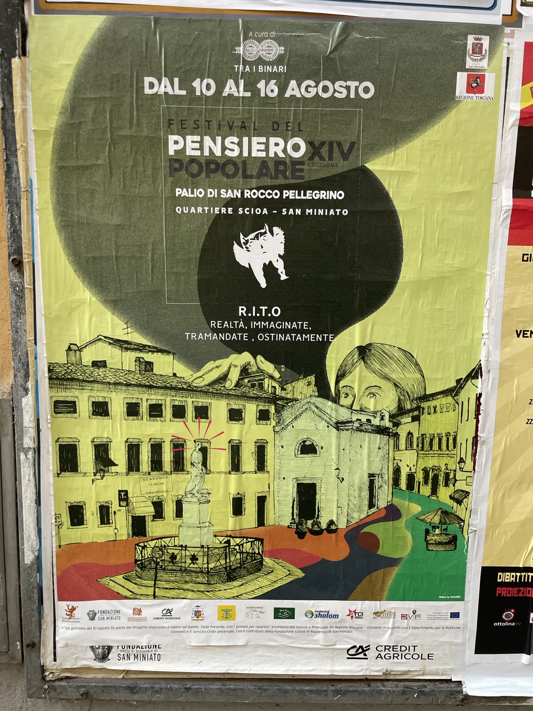 < 페스티벌 델 펜시에로 포폴라레 포스터 - 출처: 통신원 촬영 > 