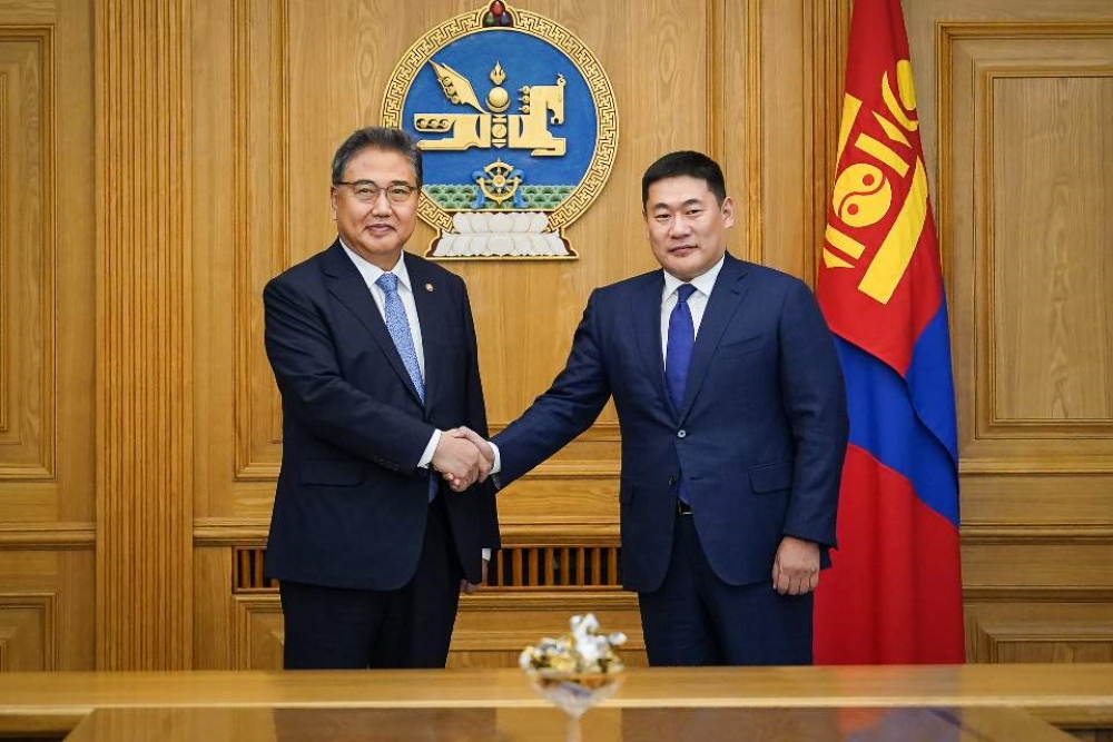어용에르덴(Oyun-Erdene)'몽골 총리를 예방