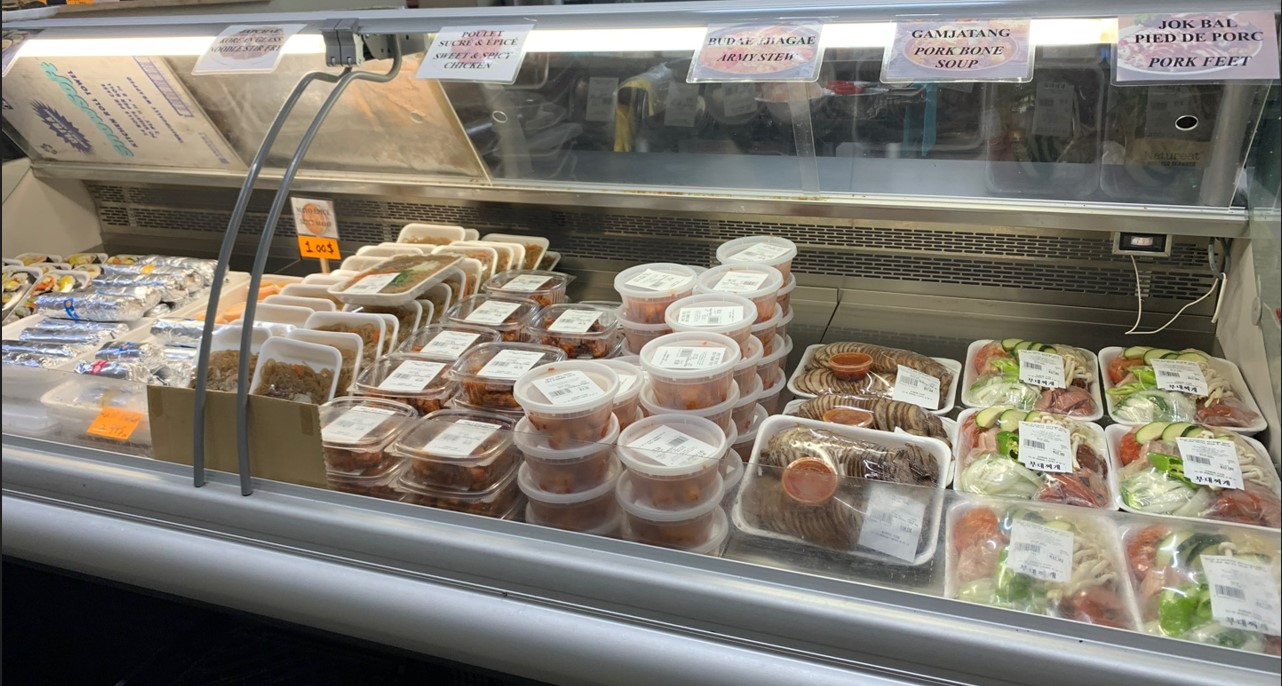 < 몬트리올의 한국식료품점 내부 - 출처: 통신원 촬영 >