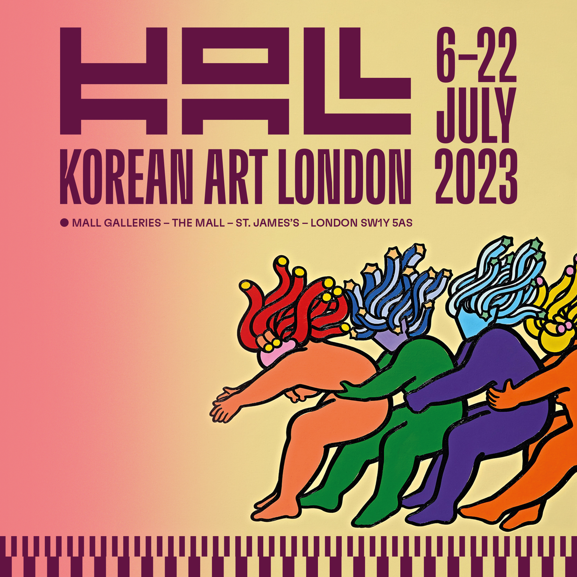 < 한국 현대미술 작가들의 전시 '코리안 아트 런던(Korean Art London) 2023' 포스터 - 출처: Korean Art London 2023 홈페이지 >