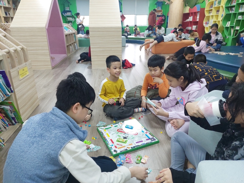 This is the children's data room at Hanoi Library in Vietnam.